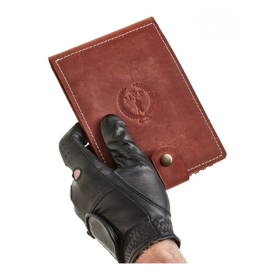 Modest Vintage Player Heritage Leather Golf Scorecard Holder